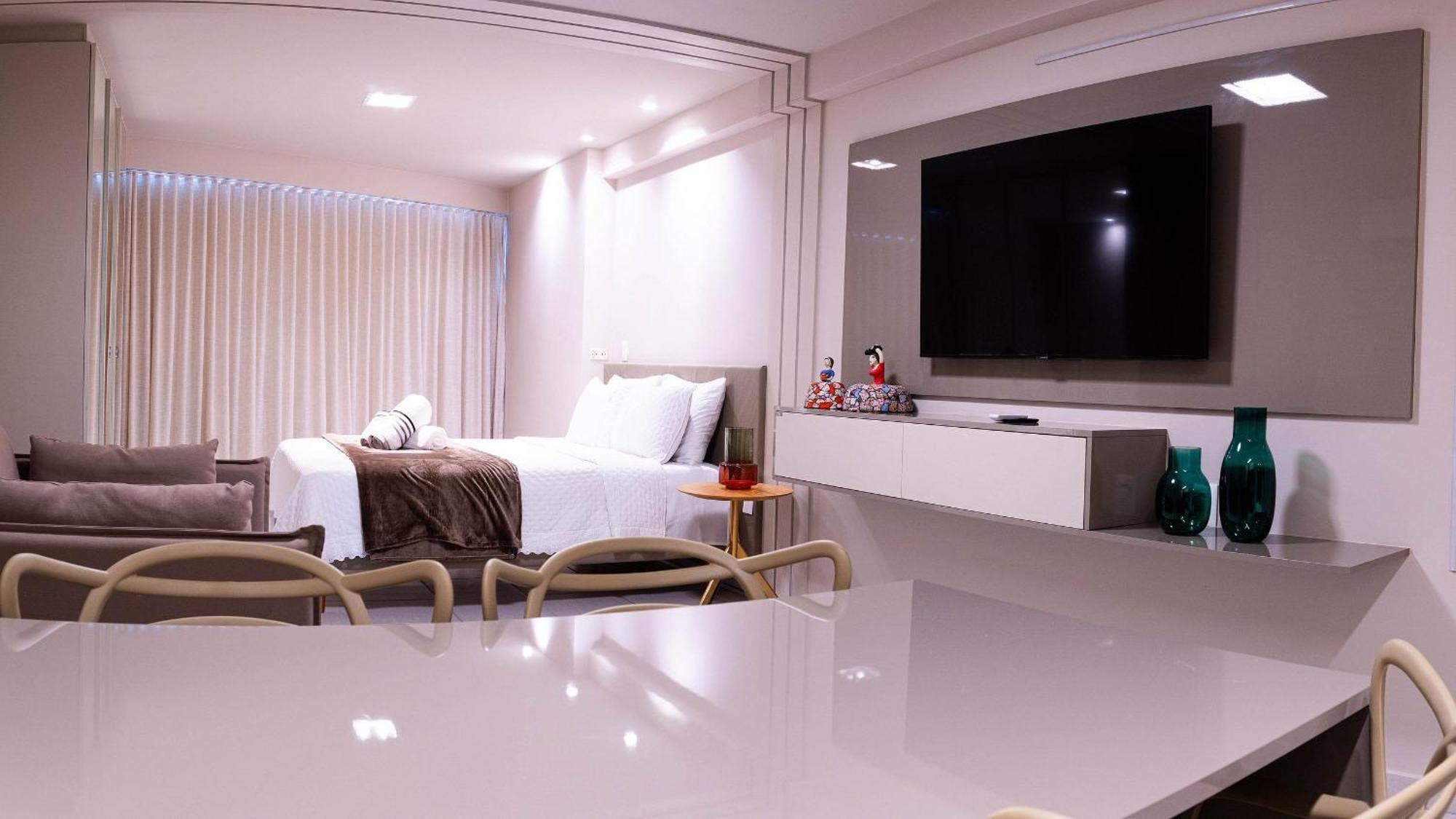 Flat No Beach Class Internacional Boa Viagem Recife Bagian luar foto