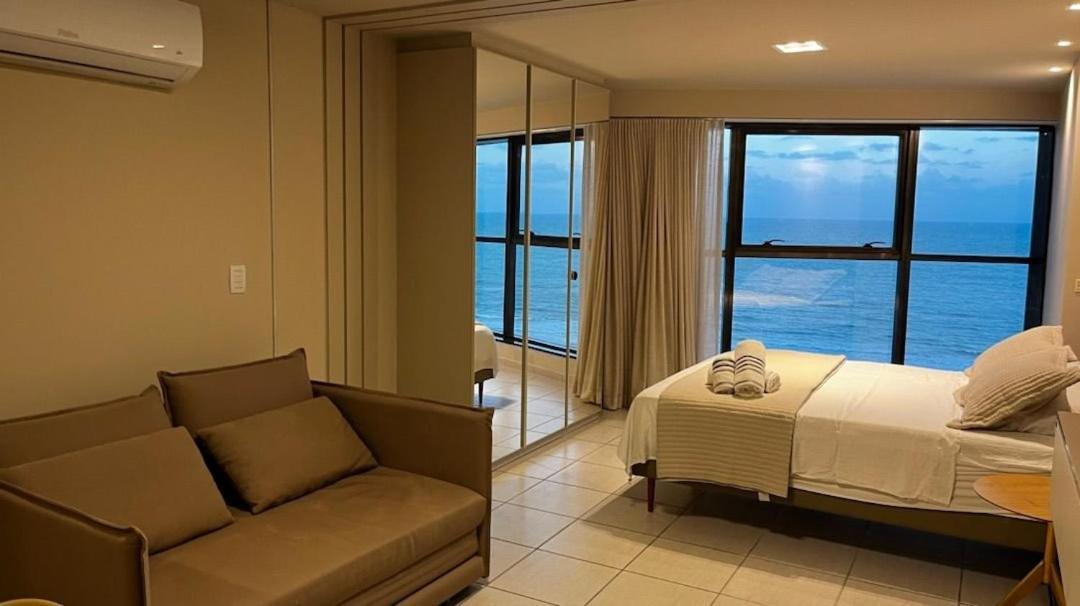 Flat No Beach Class Internacional Boa Viagem Recife Bagian luar foto